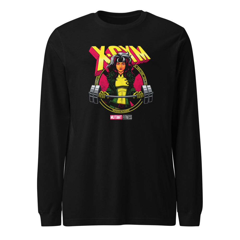 Rebel Squad en playera de manga larga de gym Gymbros — diseño al frente