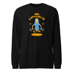 I Am Gym Legend en playera de manga larga de gym Gymbros — diseño al frente