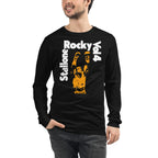 Underdog Spirit en playera de manga larga de gym Gymbros — modelo masculino usándola