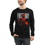 Spartan Strength en playera de manga larga de gym Gymbros — modelo masculino usándola