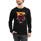 Card Trick Squad en playera de manga larga de gym Gymbros — modelo masculino usándola