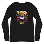 Metal Master Squad en playera de manga larga de gym Gymbros — vista plana del diseño