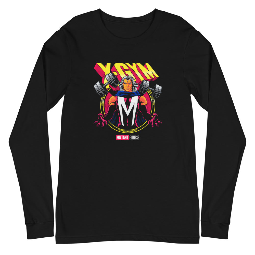 Metal Master Squad en playera de manga larga de gym Gymbros — vista plana del diseño