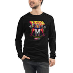 Metal Master Squad en playera de manga larga de gym Gymbros — modelo masculino usándola
