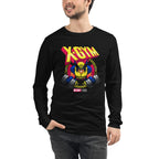 Claws Out Squad en playera de manga larga de gym Gymbros — modelo masculino usándola