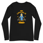 I Am Gym Legend en playera de manga larga de gym Gymbros — vista plana del diseño
