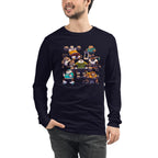 Gym Bears Club en playera de manga larga de gym Gymbros — modelo masculino usándola