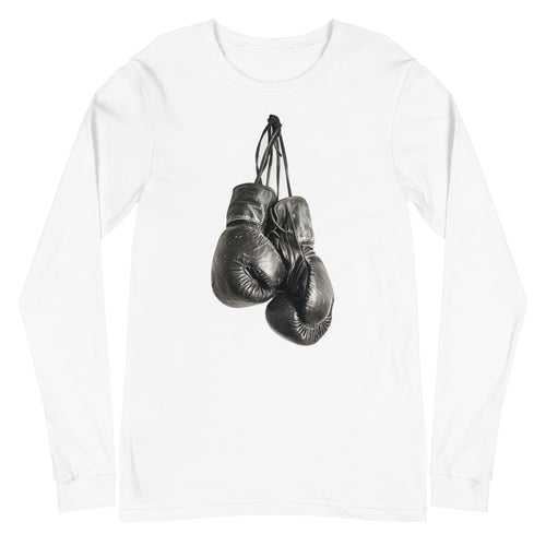Boxing Gloves Hanging Classic en playera manga larga de gym Gymbros — plano del producto