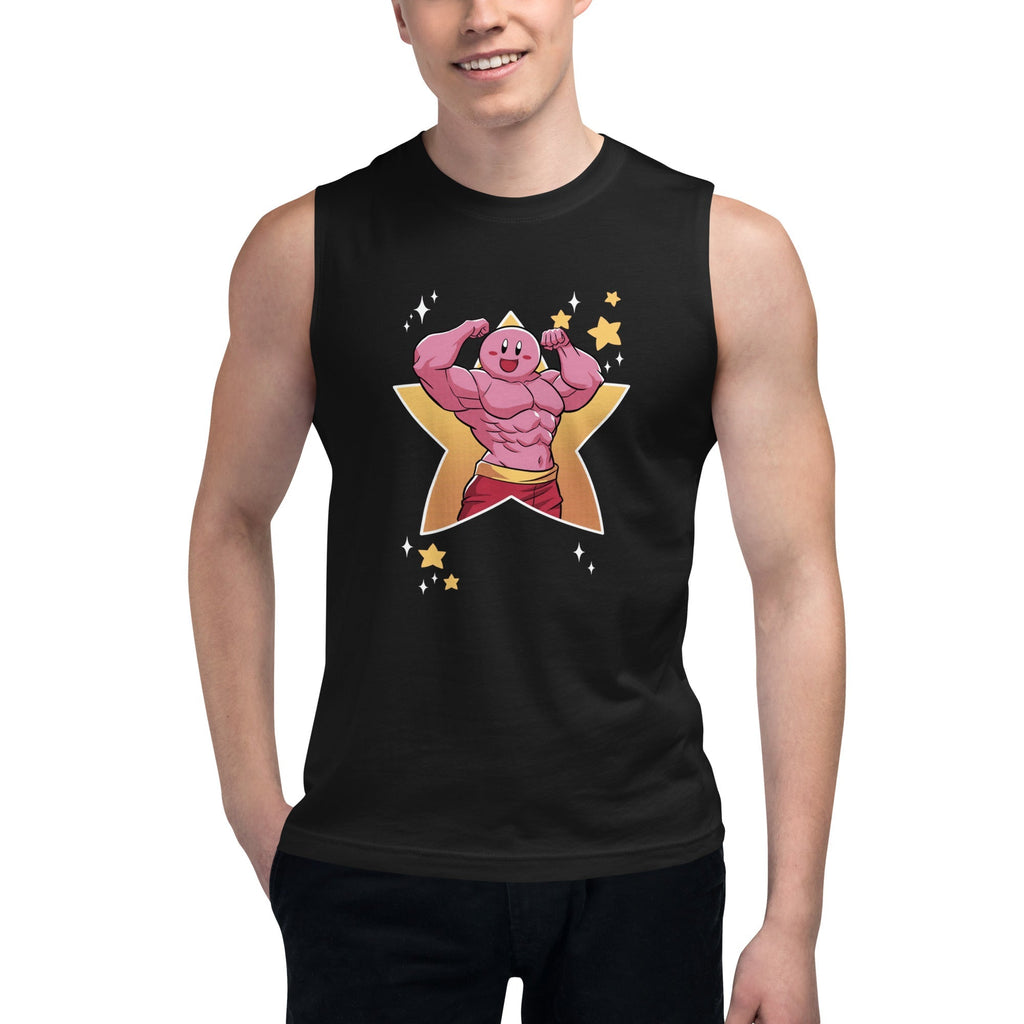 Playera sin Mangas de Músculos de Kirby, Disponible en la mejor tienda online para comprar tu merch favorita, la mejor Calidad, compra en Superstar! 