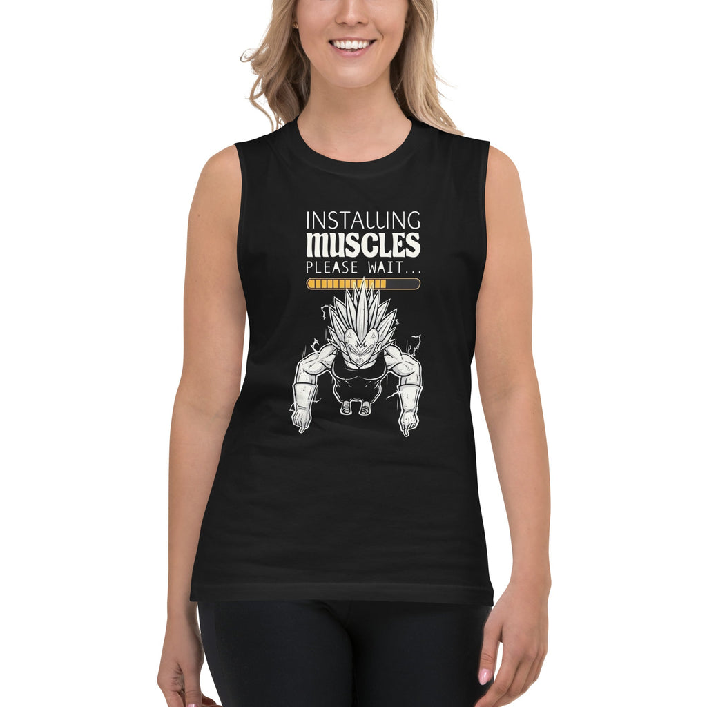 Playera sin Mangas Installing Muscles, Disponible en la mejor tienda online para comprar tu merch favorita, la mejor Calidad, compra en Superstar! 