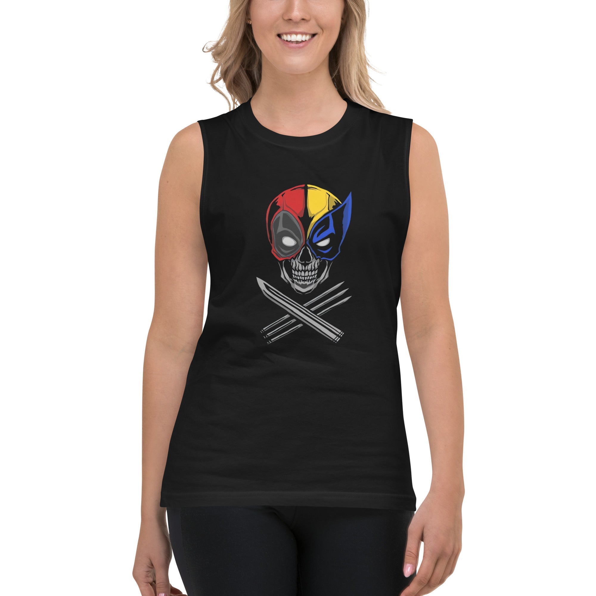 Playera sin Mangas Adamantium Skull, Disponible en la mejor tienda online para comprar tu merch favorita, la mejor Calidad, compra en Superstar! 