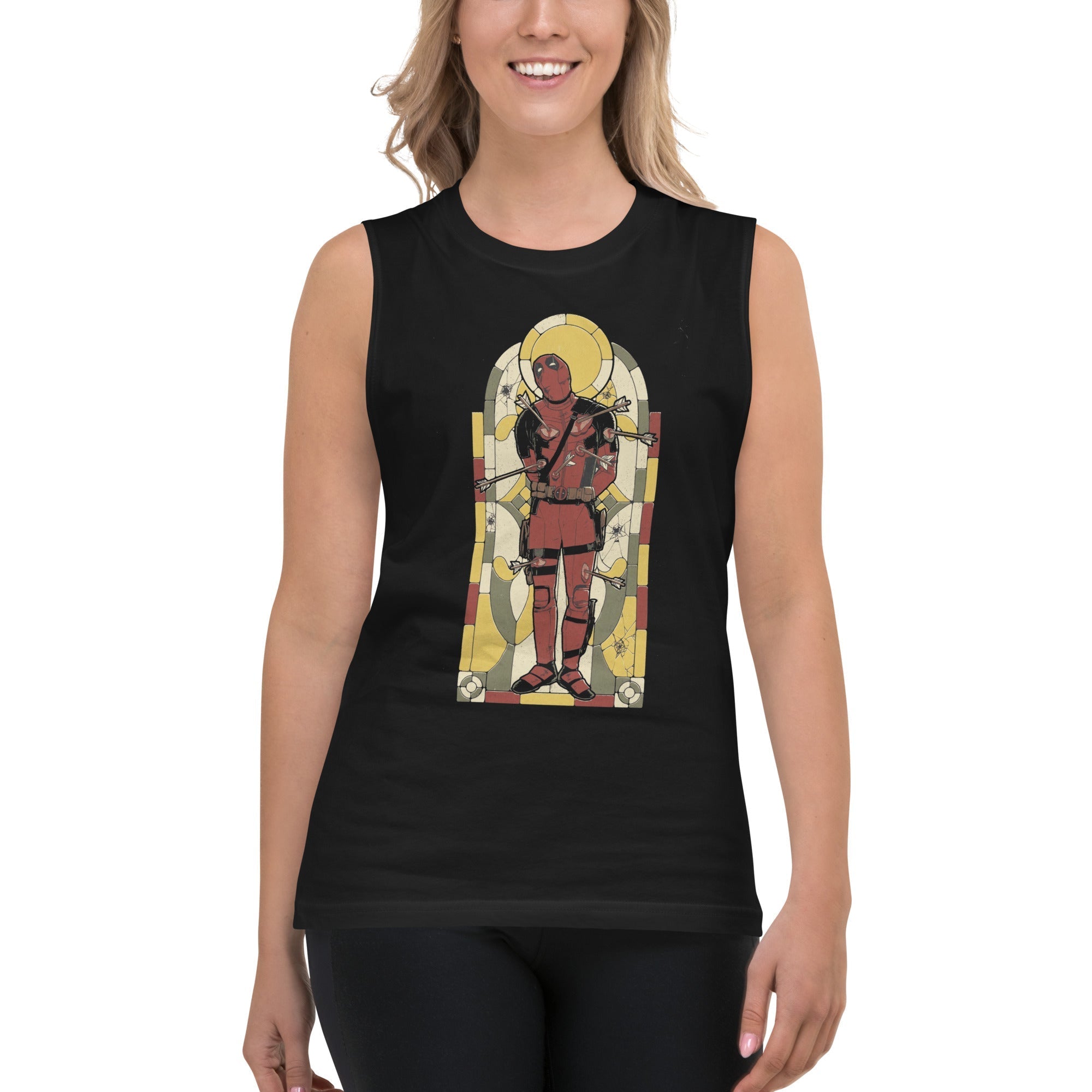 Playera sin mangas San Deadpool, Disponible en la mejor tienda online para comprar tu merch favorita, la mejor Calidad, compra en Superstar! 