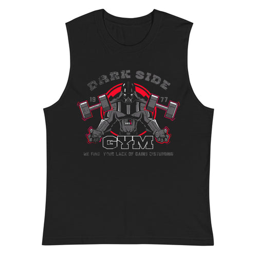 Darth Vader Dark Side Gym en playera sin mangas de gym Gymbros — plano del producto