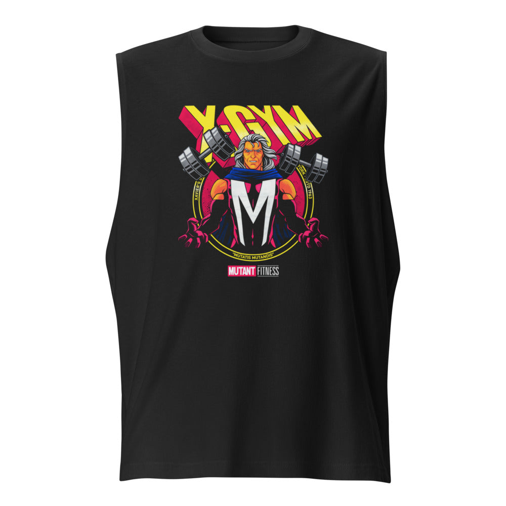 Metal Master Squad en playera sin mangas de gym Gymbros — diseño al frente