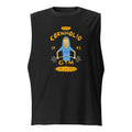 I Am Gym Legend en playera sin mangas de gym Gymbros — diseño al frente
