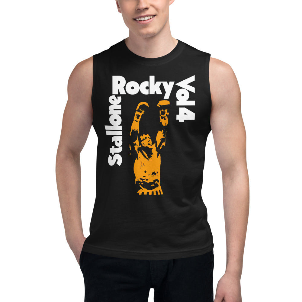 Underdog Spirit en playera sin mangas de gym Gymbros — modelo masculino usándola