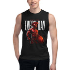 Spartan Strength en playera sin mangas de gym Gymbros — modelo masculino usándola