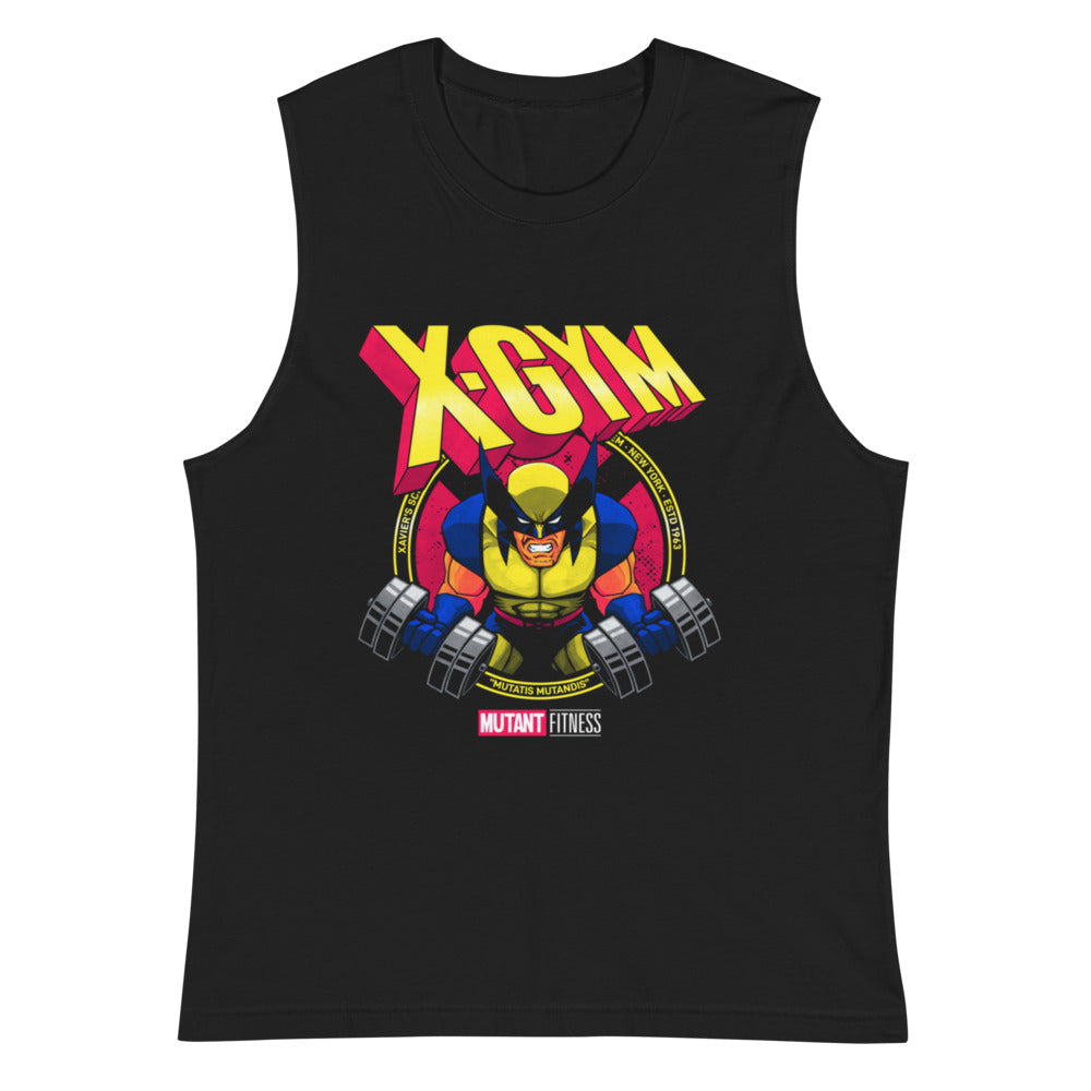 Claws Out Squad en playera sin mangas de gym Gymbros — vista plana del diseño