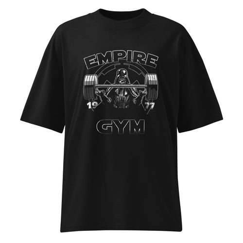 Darth Vader Empire Gym en playera oversize de gym Gymbros — diseño al frente