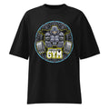 Batman Gotham City Gym en playera oversize de gym Gymbros — diseño al frente
