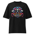 Captain America Rogers All Star Gym en playera oversize de gym Gymbros — diseño al frente