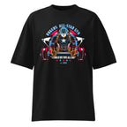 Captain America Rogers All Star Gym en playera oversize de gym Gymbros — diseño al frente