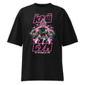 Goku Black Rose Kaio Gym en playera oversize de gym Gymbros — diseño al frente
