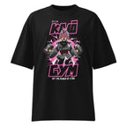 Goku Black Rose Kaio Gym en playera oversize de gym Gymbros — diseño al frente