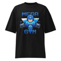 Mega Man Gym 1987 en playera oversize de gym Gymbros — diseño al frente