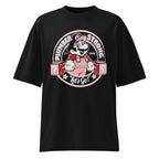 Super Mario Plumber Strong Gym en playera oversize de gym Gymbros — diseño al frente