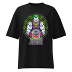 The Joker Why So Serious Gym en playera oversize de gym Gymbros — diseño al frente