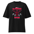 X Force Deadpool Gym en playera oversize de gym Gymbros — diseño al frente