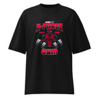 X Force Deadpool Gym en playera oversize de gym Gymbros — diseño al frente