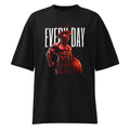 Spartan Strength en playera oversize de gym Gymbros — diseño al frente (vista fantasma)