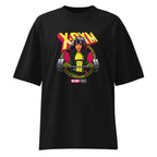 Rebel Squad en playera oversize de gym Gymbros — diseño al frente (vista fantasma)