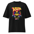 Claws Out Squad en playera oversize de gym Gymbros — diseño al frente (vista fantasma)