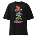 Sugar Spice Power en playera oversize de gym Gymbros — diseño al frente (vista fantasma)