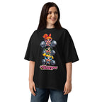 Sugar Spice Power en playera oversize de gym Gymbros — modelo femenina usándola