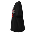 Kratos God Of War Gym Training en playera oversize de gym Gymbros — vista lateral