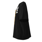 Underdog Spirit en playera oversize de gym Gymbros — vista lateral (fantasma)
