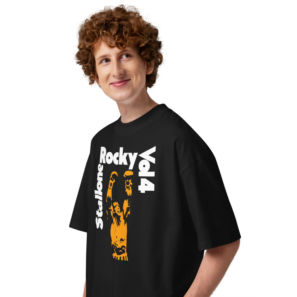 Underdog Spirit en playera oversize de gym Gymbros — modelo masculino de lado