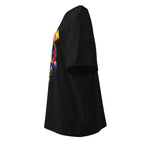 Claws Out Squad en playera oversize de gym Gymbros — vista lateral (fantasma)