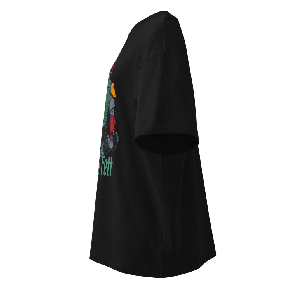 Bounty Fitness en playera oversize de gym Gymbros — vista lateral (fantasma)