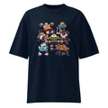 Gym Bears Club en playera oversize de gym Gymbros — diseño al frente (vista fantasma)