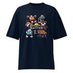 Gym Bears Club en playera oversize de gym Gymbros — diseño al frente (vista fantasma)