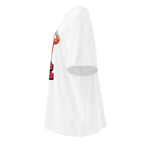Flex Mode Santa en playera oversize de gym Gymbros — vista lateral (fantasma)