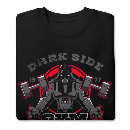 Darth Vader Dark Side Gym en suéter de gym Gymbros — doblada
