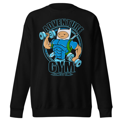 Finn Adventure Time Gym en suéter de gym Gymbros — diseño al frente