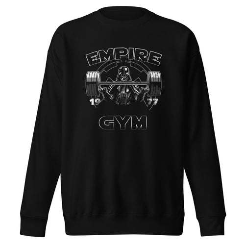 Darth Vader Empire Gym en suéter de gym Gymbros — diseño al frente