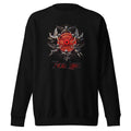 Suéter negro Barbell Real Love Angels Emblem frente